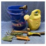 Gardening Tools & Accessories w/ Nice Bucket
