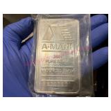 A-Mark 10-ozt Troy .999 Pure Silver Bar