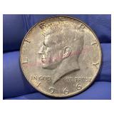 1966 Kennedy 40% Silver Half Dollar Coin