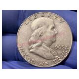 1963-D Franklin 90% Silver Half Dollar Coin