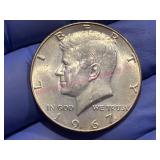 1967 Kennedy 40% Silver Half Dollar Coin
