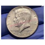 1967 Kennedy 40% Silver Half Dollar Coin