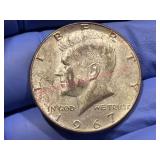 1967 Kennedy 40% Silver Half Dollar Coin
