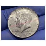 1967 Kennedy 40% Silver Half Dollar Coin