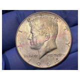 1964 Kennedy 90%Silver Half Dollar Coin