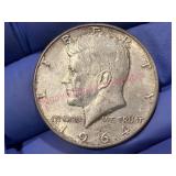 1964 Kennedy 90%Silver Half Dollar Coin