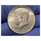 1964 Kennedy 90%Silver Half Dollar Coin