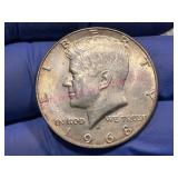 1968 Kennedy 40% Silver Half Dollar Coin