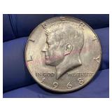 1968 Kennedy 40% Silver Half Dollar Coin