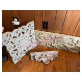 (LR)ï¿½3 Resin Wall Decor Pieces