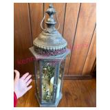(LR)ï¿½Metal & Glass Decorative Lantern