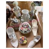 (K) Decorative Porcelain Figurines