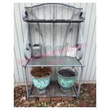 (Rear) Outdoor Bakers Rack w/ Accessories