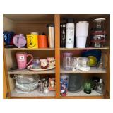 (K) Kitchen Cabinet Contents w/ Drinkware