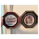 (DR) 2 Collector Plates in Decorative Frames