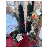 (Front) Christmas Decor Arrangement w/ Sled