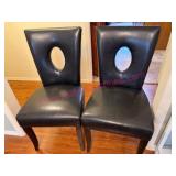 (FR2) Dark Dining Chairs w/Scratch Damage