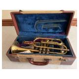 (LR)ï¿½Old Trumpet w/Bakelite Handle c1950s