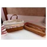 (DR)ï¿½2 Small 1990 Longaberger Bskts w/Liners