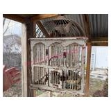 (Porch) Decorative Hanging Bird Cage w/ Butterfly