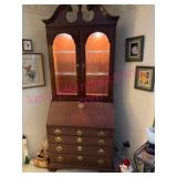 Drexel Cherry Lighted Secretary, 2-Piece $$$