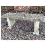 (Front) Concrete 40in Bench for Front Yard