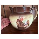 (LR)ï¿½Ant. J&E Mayer Monk Pitcher (larger size)