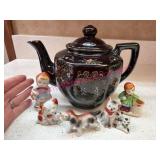 (K) Japanese Teapot & Occupied Japan Figs