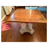 Ethan Allen Low End Table Stenciled