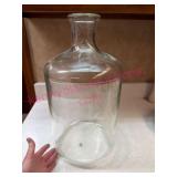 Clear Glass Jug w/ Wide Mouth & Short Neck