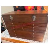 (LR) Modern 12-Dr Felt Lined Cabinet