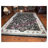 Domestic 7.5ft x 11ft Area Rug W/ Floral Design