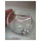 Steuben Art Glass Ashtray w/ Sculpted Design