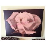 (FR) Large Flower Serigraph Artwork