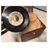 (G)ï¿½45 RPM Record Collection in Case