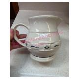 Longaberger Pottery Blue 6in Pitcher