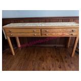 Thomasville Oak 5ft Sofa Table