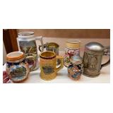 (DR)ï¿½6 Assorted Beer Steins