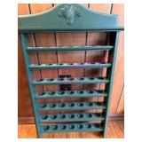 (LR)ï¿½49 Golf Ball Wall Rack w/ Green Finish