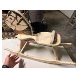(G)ï¿½Antique Childï¿½s Wooden Rocking Horse