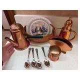 (K)ï¿½ Copperware, Limoges Plate & Spoons