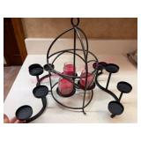 (DR)ï¿½3 Black Metal Candle Holders