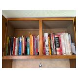 Cookbooks in Kitchen Cabinet