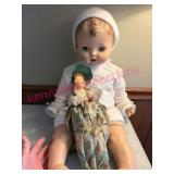 (LR)ï¿½Composition Baby Doll w/Smaller Doll