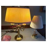 (LR)ï¿½Desk Lamp & Smaller Lamp Combo