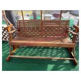 Oak 5ft Swing on Stand for Porch or Yard