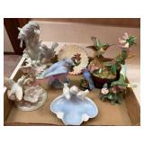 (K) Bird Figurines & Bird Ashtray