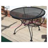 (Porch) Black Metal Coffee Table or Side Stand