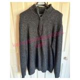 (Cloak Closet) Chaps 3/4 Zip Sweater sz L
