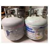 (G)ï¿½2 Empty Propane Tanks Normal Size